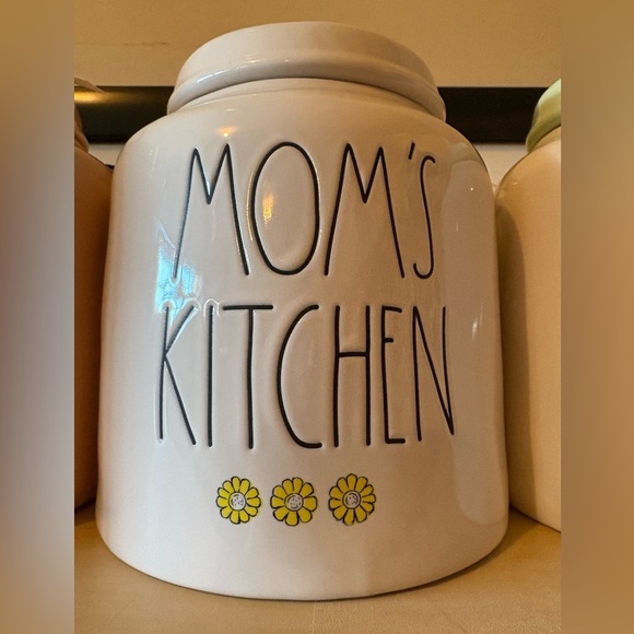 Other - White Ceramic Mom’s Kitchen Canister